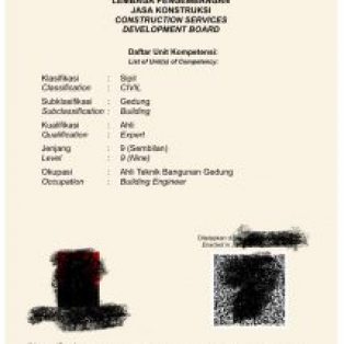 Pembuatan SKK Jenjang 9