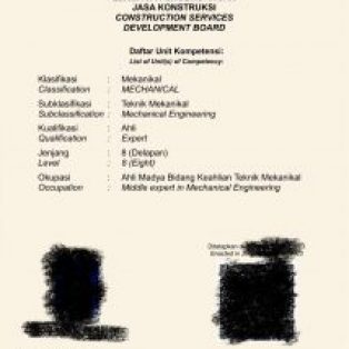 Pembuatan SKK Jenjang 8