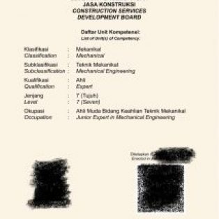 Pembuatan SKK Jenjang 7